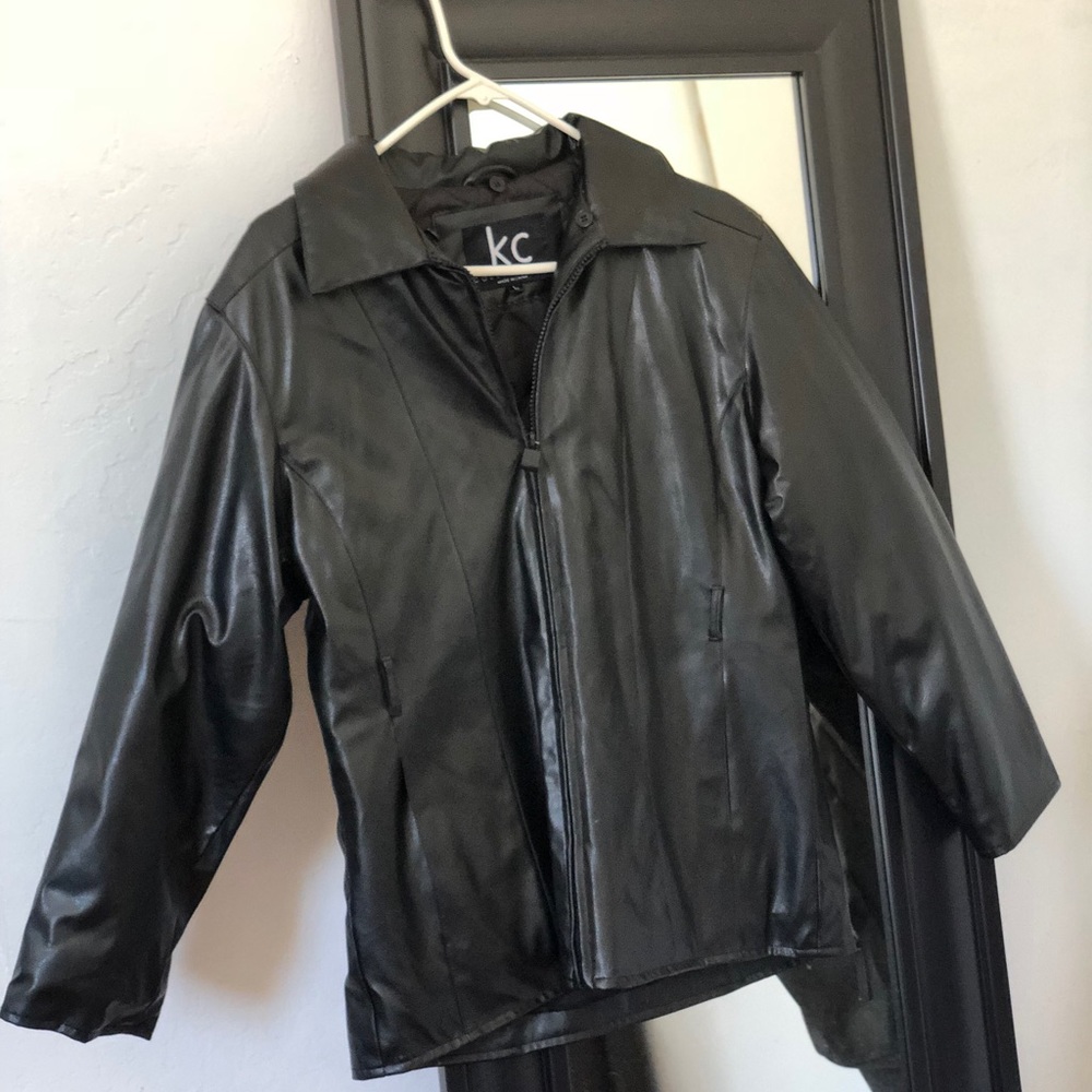 Black Pleather Jacket